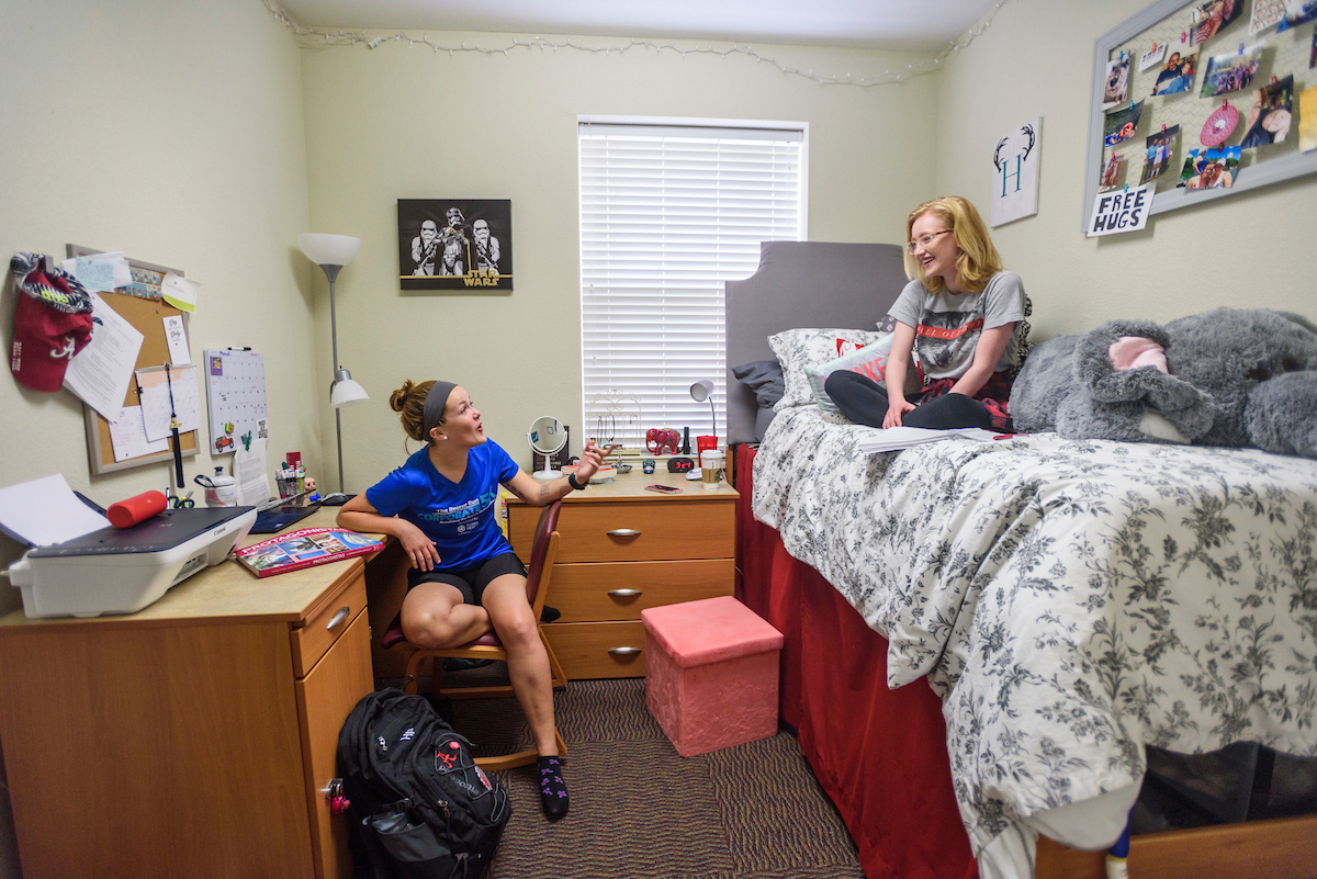 Image of dorm room students